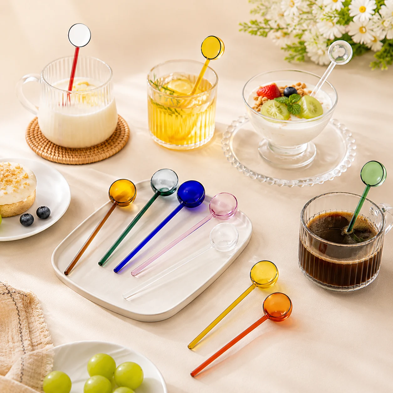 Glass spoons