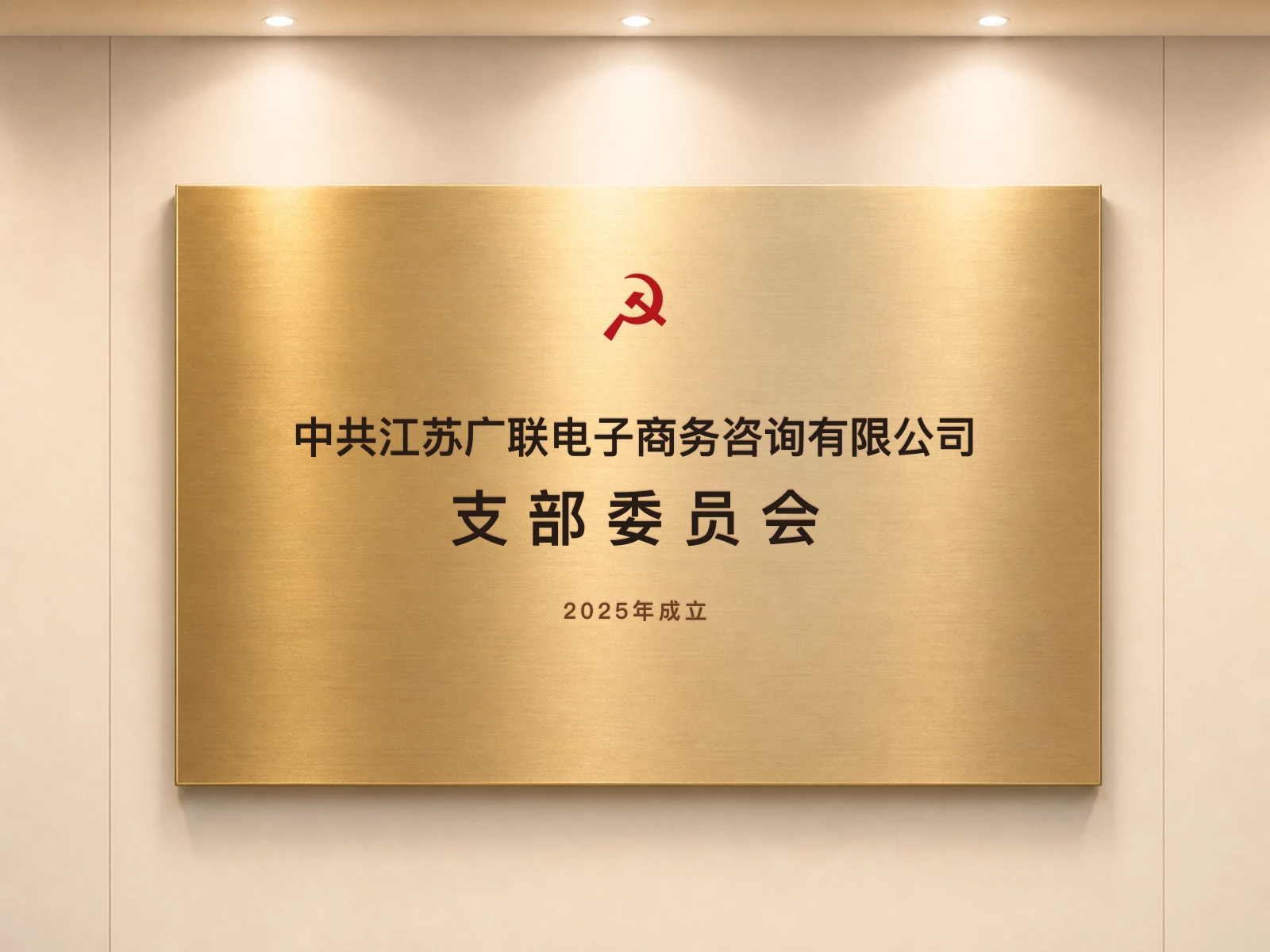 中共江苏广联电子商务咨询有限公司支部委员会，江苏广联电子商务咨询有限公司