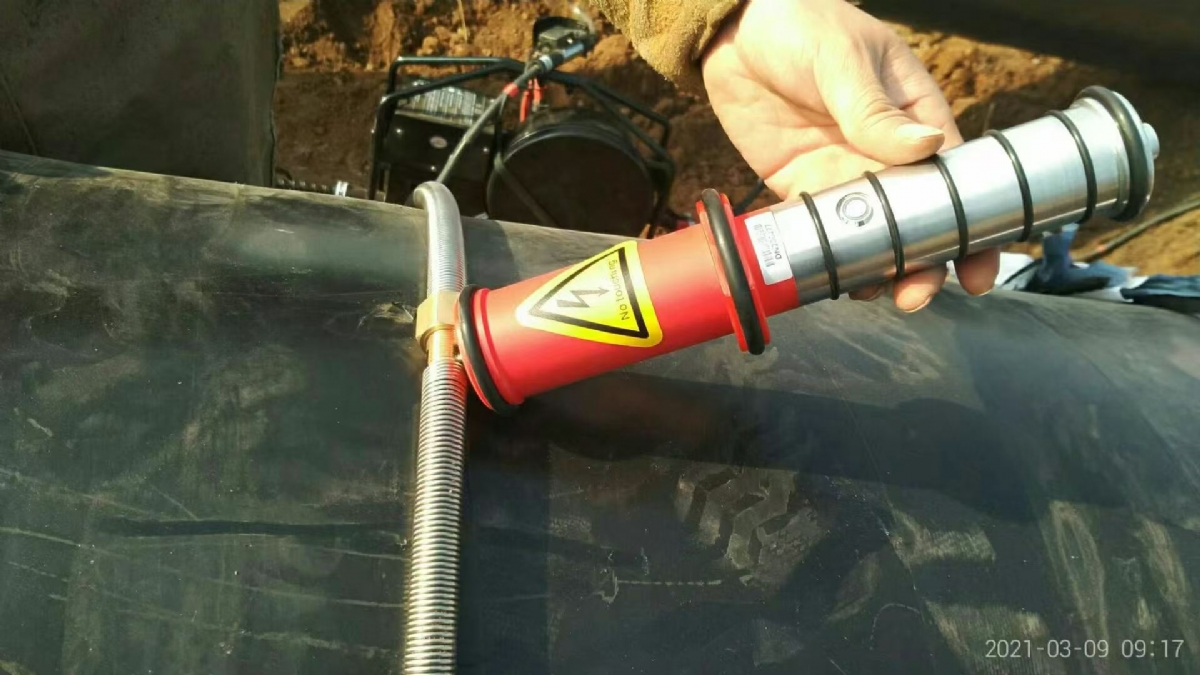 電火花檢漏儀環形探極現場案例